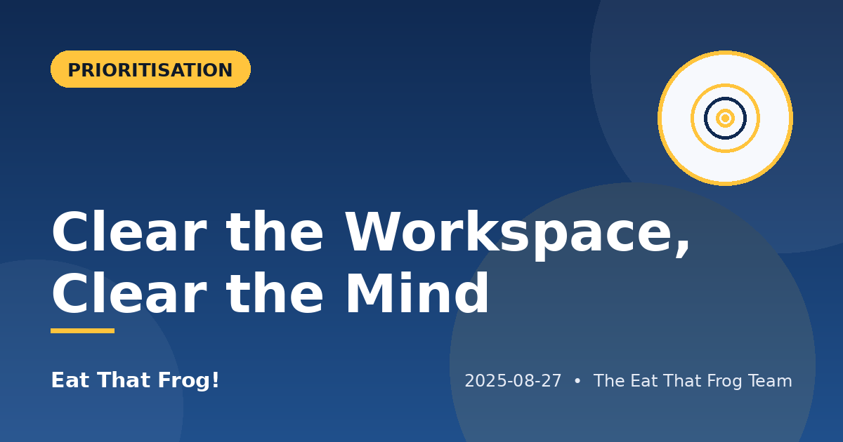Clear the Workspace, Clear the Mind