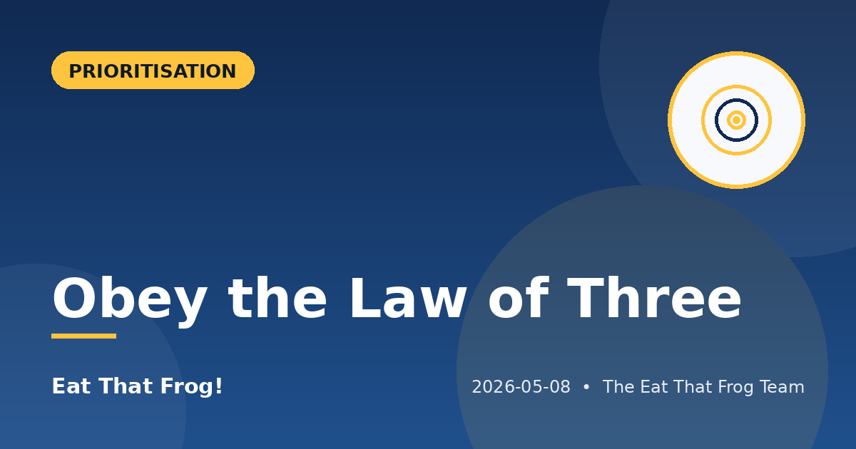 Obey the Law of Three