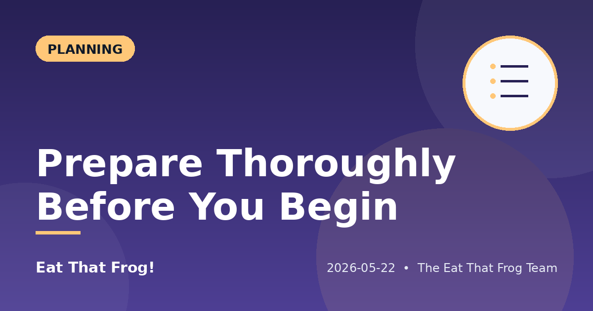 Prepare Like a Chef: Everything in Place Before You Begin