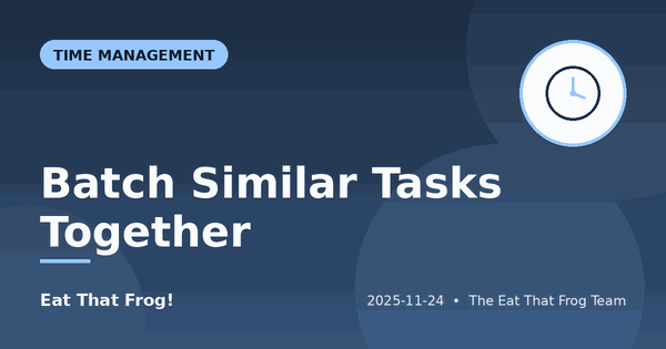 Batch Similar Tasks Together